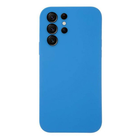 Husa protectie compatibila cu Samsung Galaxy S23 Ultra, Slim, HTPMAG, Camera SuperProtect, Interior din Microfibra, Albastru Marin 32.422