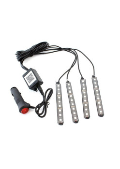 Lumini UnderCar LED - RGB pentru Interior sau Exterior Masina, Bluetooth, 12cm, Multicolor