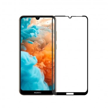 Foli de sticla securizata 5D pentru Huawei Y6 2019, Black