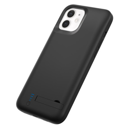 Husa cu Baterie Power Pro compatibila cu Apple iPhone 12 / 12 Pro / 13 / 13 Pro, Indicator Incarcare, 5000mAh, Black