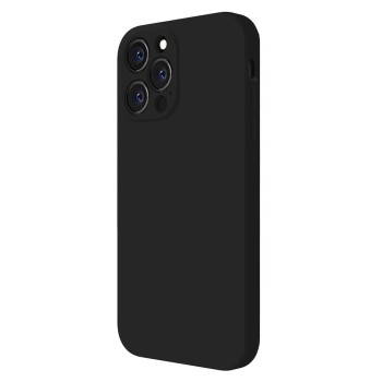 Husa protectie compatibila cu Apple iPhone 13 Pro, ultra silm, silicon HTPMAG, Camera SuperProtect, Interior din Microfibra, Negru 32.422