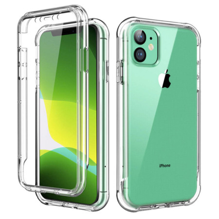 Husa HTphone Full TPU 360 V2 pentru Apple iPhone 11 Pro Max / XI Pro Max, Transparent