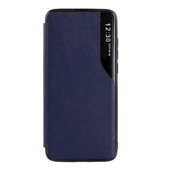 Husa Flip din Piele compatibila cu Samsung Galaxy A73 5G,  E-Fold, Blue