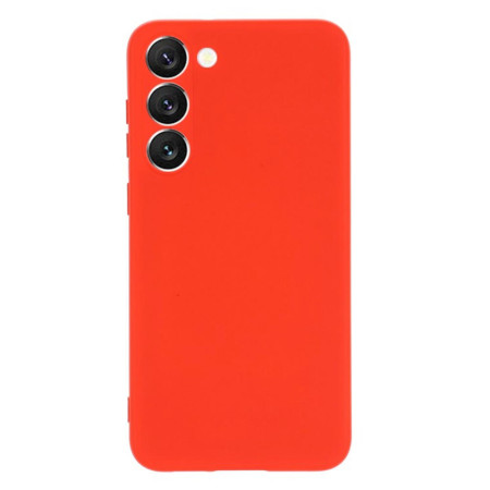 Husa protectie compatibila cu Samsung Galaxy S23, Slim, HTPMAG, Camera SuperProtect, Interior din Microfibra, Rosu 32.422