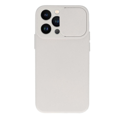 Husa protectie spate si camera foto compatibila cu Apple iPhone 12 Pro Max, Privacy CamShield, Microfibra, Bej