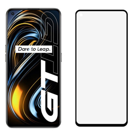 Folie sticla securizata compatibila cu Realme GT Neo 2, CFP1, Case Friendly, Full Glue, Lipire Completa, 9H,HTPMAG, Negru