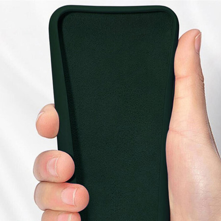 Husa Soft Edge compatibila cu Samsung Galaxy S23 Plus, Antiamprenta, Interior Microfibra, Camera Extra Pro, Verde
