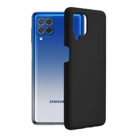Husa Soft Edge compatibila cu Samsung Galaxy F62 / M62, Antiamprenta, Matt,HTP®, Black
