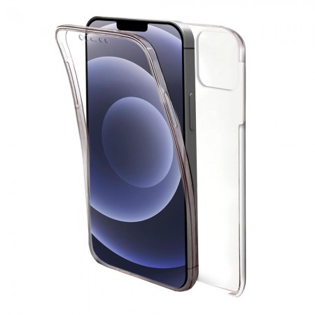 Husa 360 compatibila cu Apple Iphone 14 Plus, Full Body, Fata TPU si Spate PC, HTPMAG, Transparent 12.213
