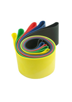Benzi Elastice de Rezistenta Fitislim, Fitness Set de 5, Pentru Femei si Barbati, 5 Trepte de Dificultate, Antrenament sala, Yoga, Pilates, Terapie Fizica