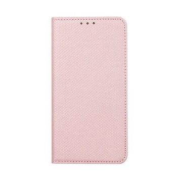Husa pentru Samsung Galaxy A12 Flip On Smart Magnet, Rose