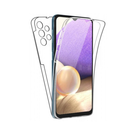 Husa UPzz Full Cover 360 Grade Compatibila Cu Samsung Galaxy A53 5G, Policarbonat Si Silicon, Transparent
