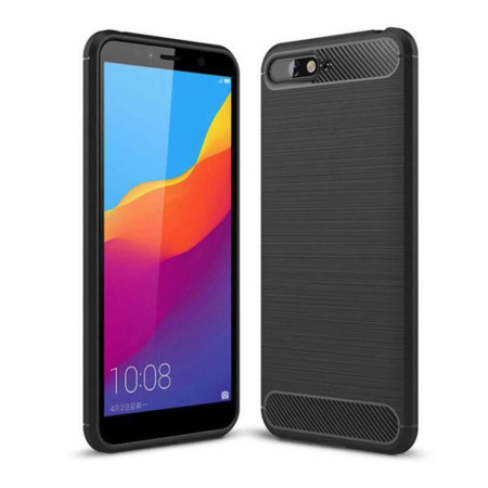 Husa de telefon Carbon Premium Protect, Armor, Huawei Y6 2018, Negru