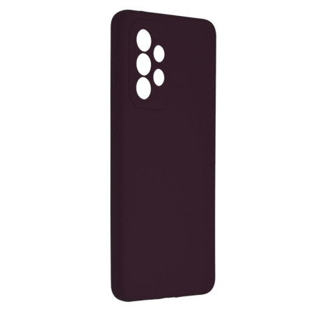 Husa Soft Edge compatibila cu Samsung Galaxy A73 5G, Antiamprenta, Interior Microfibra, HTPMAG, Plum Violet