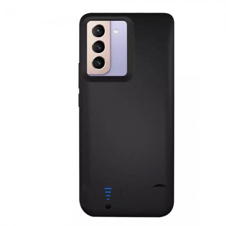 Husa cu Baterie Power Pro compatibila cu Samsung Galaxy S22 Plus, Indicator Incarcare, 5000mAh, Black