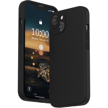 Husa telefon, Silicon, Compatibil cu iPhone 13, Negru