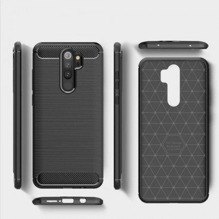 Carcasa Htphone TPUCARBON Xiaomi Redmi Note 8 Pro Black