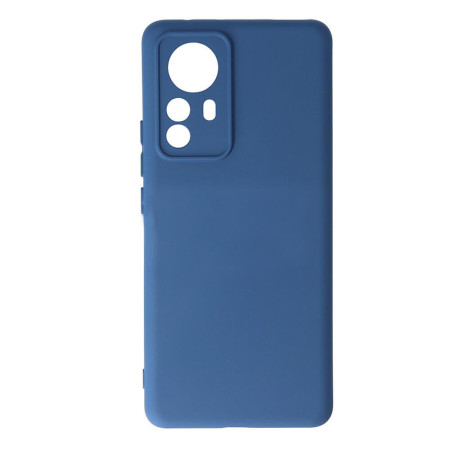 Husa protectie compatibila cu Xiaomi 12 Pro, Slim, HTPMAG, Camera SuperProtect, Interior din Microfibra, Albastru 32.422