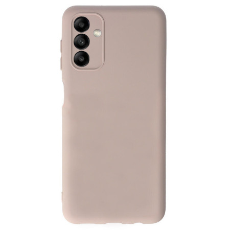 Husa protectie compatibila cu Samsung Galaxy A04s, Slim, HTPMAG, Camera SuperProtect, Interior din Microfibra, Bej