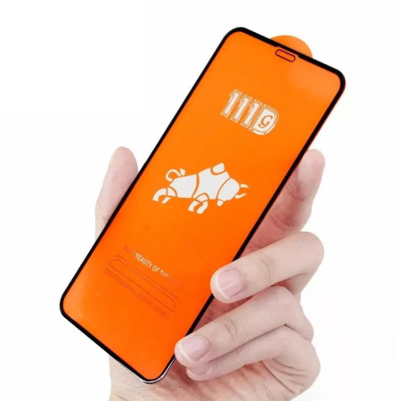 Folie sticla securizata compatibila cu Samsung Galaxy A54, IAO1, Full Glue cu Lipire Completa, 9H, 111D,HTPMAG, Black