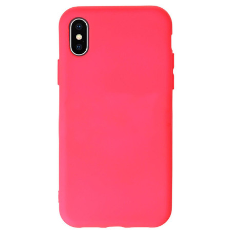 Husa compatibila cu Apple iPhone X, Camera Ultra Safe, Interior cu Microfibra, HTPMAG, Fuchsia