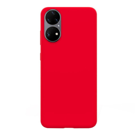 Husa compatibila cu Huawei P50 Pro, Matte Efect, Camera Ultra Safe, HTPMAG, Rosu