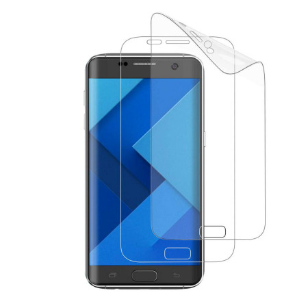 Folie sticla 2.5D cover pentru Samsung S7 Edge cu adeziv pe toata suprafata PET, Transparenta