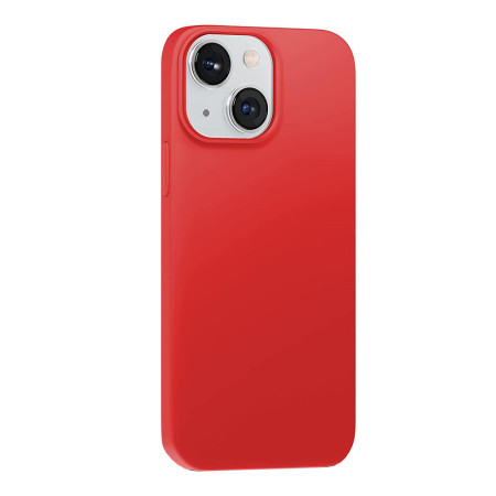 Husa protectie compatibila cu Apple Iphone 14, Slim, HTPMAG, Camera SuperProtect, Interior din Microfibra, Rosu 32.422