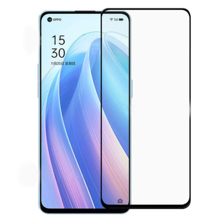 Folie sticla securizata compatibila cu Oppo Reno7 5G, Pro CFP1, Full Glue, Lipire Completa, 9H, CaseFriendly HTPMAG, Neagra