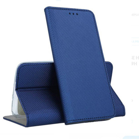 Husa Smart Magnet compatibila cu Samsung Galaxy S21 FE, Optim Close, Flip On HTPMAG, Navy