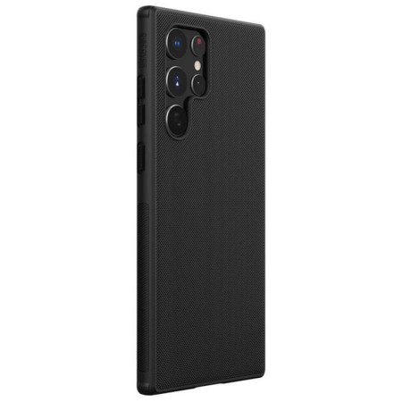 Husa compatibila cu Samsung Galaxy S22 Ultra, Super Frosted Shield Pro, HTPMAG, Negru