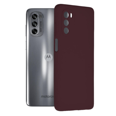 Husa Soft Edge compatibila cu Motorola Moto G62, Antiamprenta, Interior Microfibra, Camera Extra Pro, Violet