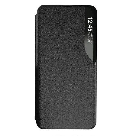 Husa Smart View compatibila cu Xiaomi Poco M3, Cu Suport, Black