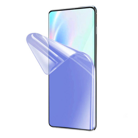Folie de Protectie compatibila cu Samsung Galaxy A72 Anti-BlueRay, Silicon, Protectie Completa,Instalare usoara, Full Glue,Hydrogel HTPMAG®, Transparenta
