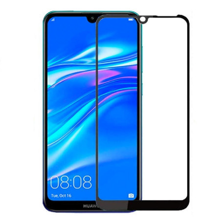 Folie sticla securizata 5D Full Screen, 9H, High Definition Huawei Y6 2018 Full Face Negru