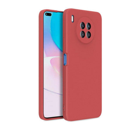 Husa protectie compatibila cu Huawei Nova 8i, ultra silm, silicon HTPMAG, Camera SuperProtect, Interior din Microfibra, Burgundy 32.422