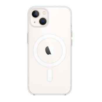 Husa MagSafe HTPMAG compatibila cu Apple iPhone 14 Plus, Atasare Magnetica, Clear Case, Transparent
