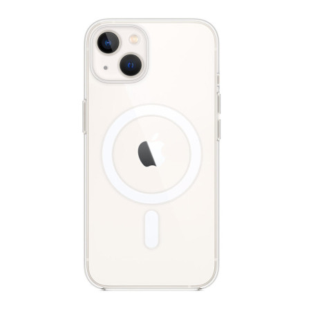 Husa MagSafe HTPMAG compatibila cu Apple iPhone 14, Atasare Magnetica, Clear Case, Transparent