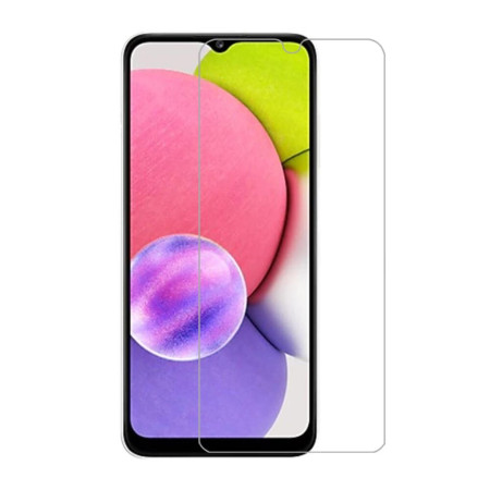 Folie sticla securizata compatibila cu Samsung Galaxy A03 4G, N.1,2.5D, 9H, Case Friendly, Edge HTPMAG, Transparenta