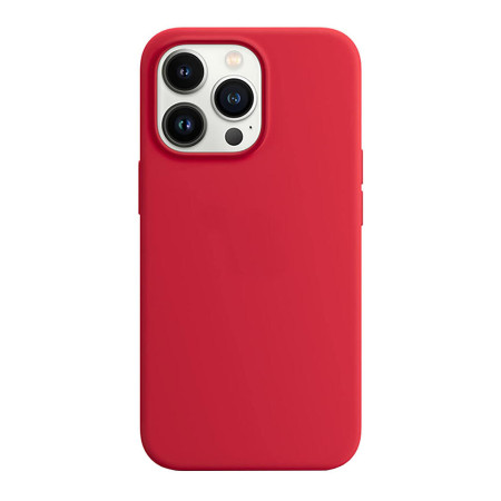Husa protectie compatibila cu Apple Iphone 14 Pro, Slim, HTPMAG, Camera SuperProtect, Interior din Microfibra, Rosu 32.422