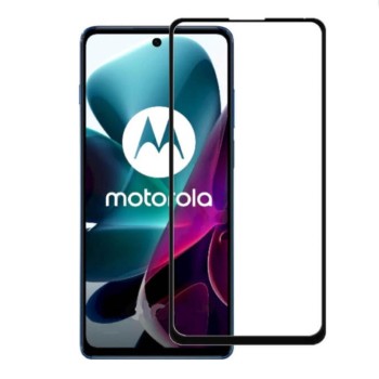 Folie sticla securizata Compatibila cu Motorola E40, Profesionala CFP1, Full Glue, Lipire Completa, 9H,HTPMAG, Neagra