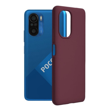 Husa Soft Edge compatibila cu Xiaomi Poco F3, Antiamprenta, Matt,HTP®, Plum Violet