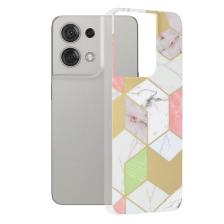 Husa compatibila cu Oppo Reno 8, Marble Floral, Multicolor
