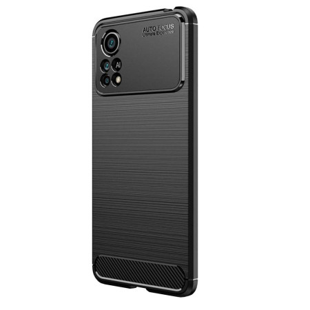 Husa compatibila cu Xiaomi Poco X4 Pro 5G TPU Carbon, Negru