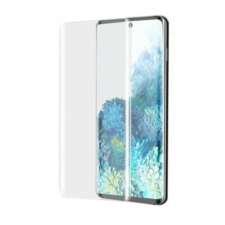 Folie sticla Glass compatibila cu Samsung Galaxy S22 Ultra, 3D, Tehnologie UV, HTPMAG,Transparent