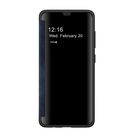 Husa Boa compatibila cu Samsung Galaxy A53 5G, Tip Carte View, Eco Lether, Navy