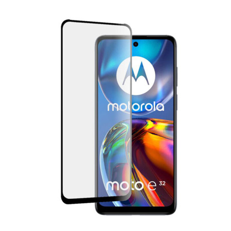Folie sticla securizata compatibila cu Motorola Moto E32 / E32s, CFP1, Case Friendly, Full Glue, Lipire Completa, 9H, BRO, Negru