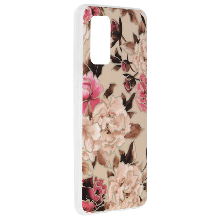 Husa Marble Flower pentru Samsung Galaxy A32 4G, Slim IOA, Nude