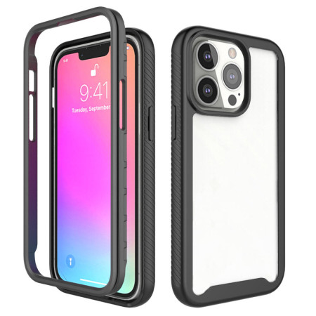 Husa Defense 360  Pro compatibila cu Apple iPhone 13 Pro (spatele, lateralele si folie), Black