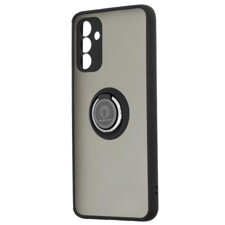 Husa Glinth Magnet Auto si Inel Rotativ compatibila cu Samsung Galaxy A13 5G, HTPMAG, Black
